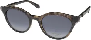 Zac Posen Viv 100% Harmful Uv Rays Protection American Designer Sleek UV/UVA 100% Protection Sunglasses [50-20-140, grey swatch]