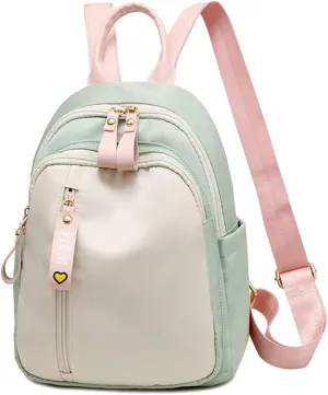 zhongningyifeng Backpack for Women Small, Mini Nylon Travel Backpack Purse, Shoulder Bag Cute Lightweight for Ladies