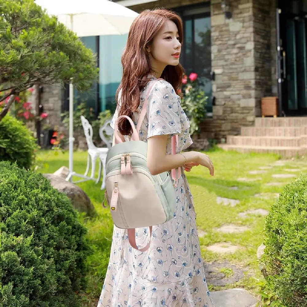 zhongningyifeng Backpack for Women Small, Mini Nylon Travel Backpack Purse, Shoulder Bag Cute Lightweight for Ladies