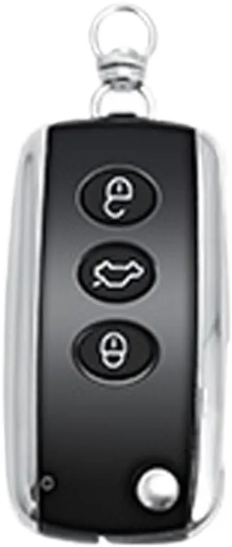Zinc Alloy Flip Car Key Case Bag Compatible for VW Phaeton Bentley Bentayga Mulsanne Hurtling GT Flying Spur Continental(Grey D)