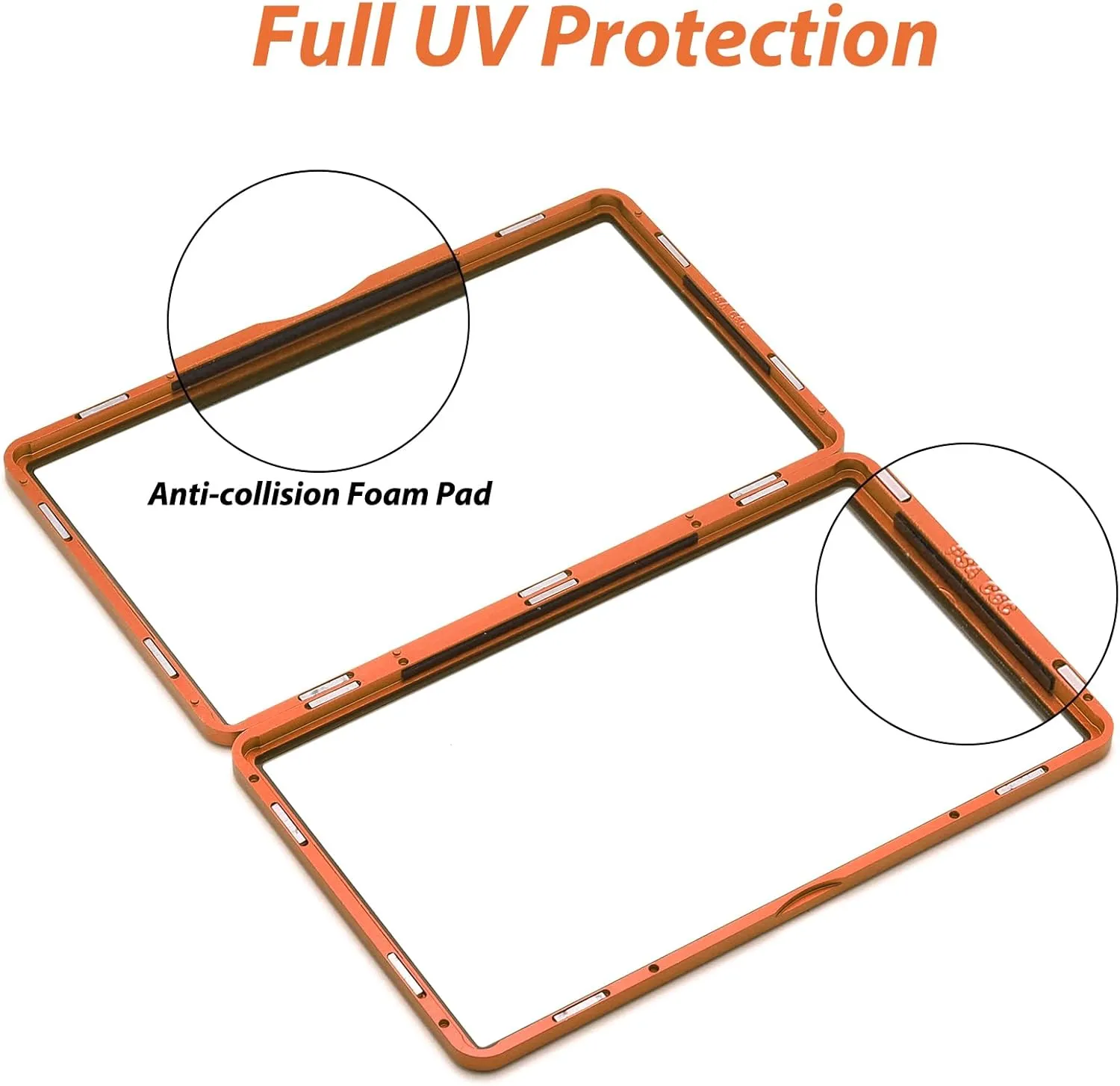 ZINHO Graded Card Case Magnetic Aluminum Alloy Slab Protector Display Case Fits 35PT PSA/CGC/CSG Cards, UV Protection (Orange)