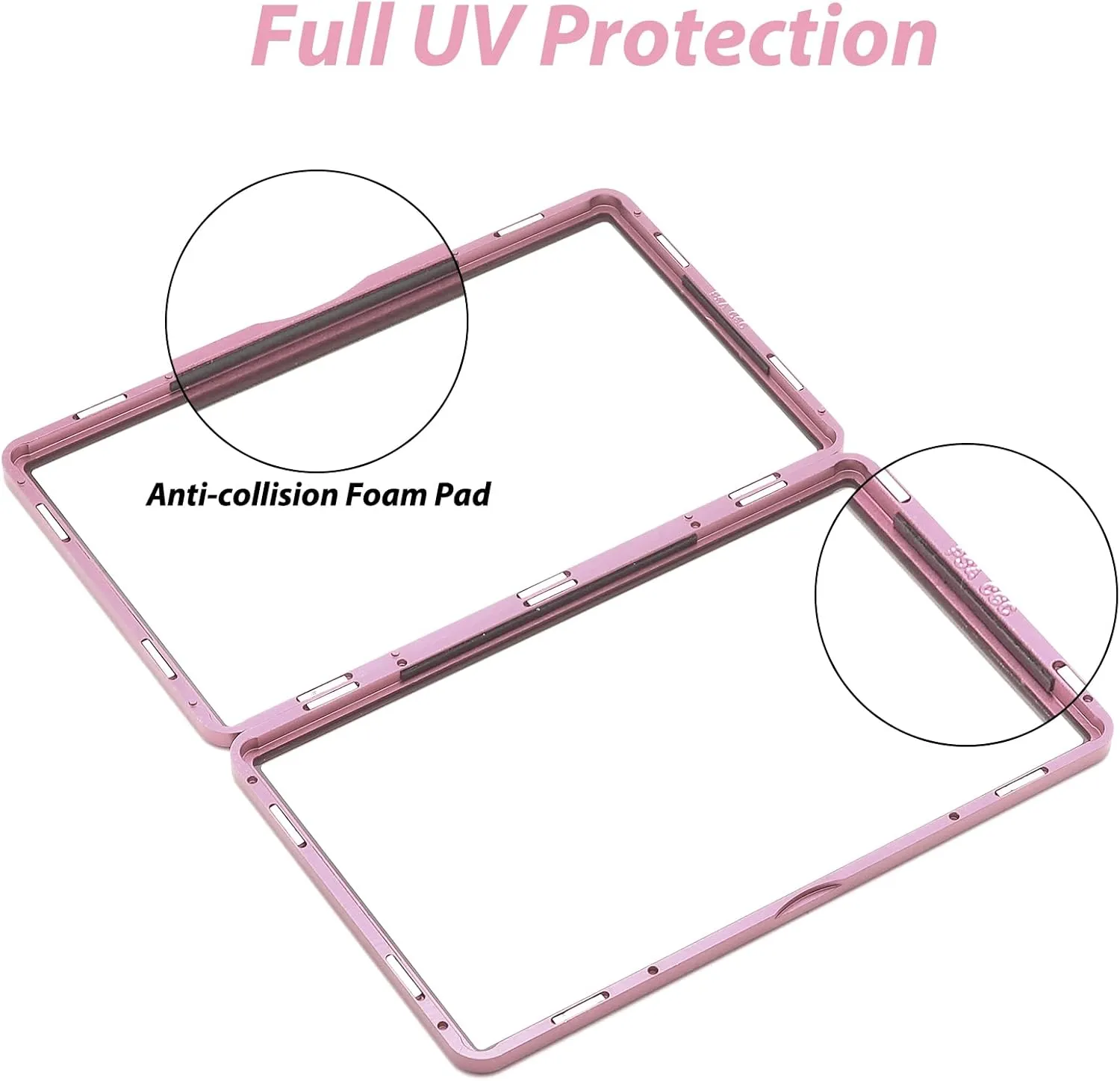 ZINHO Graded Card Case Magnetic Aluminum Alloy Slab Protector Display Case Fits 35PT PSA/CGC/CSG Cards, UV Protection (Pink)