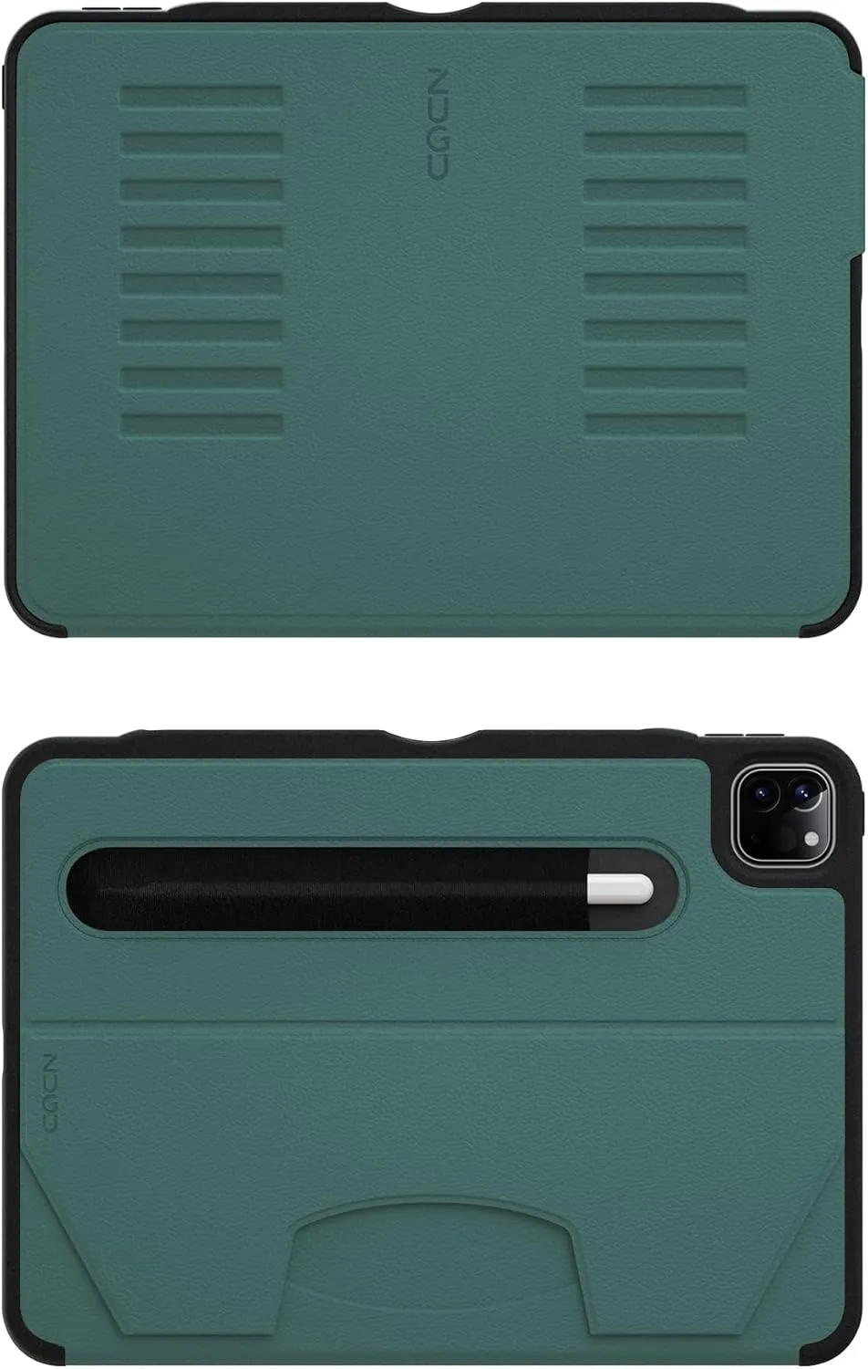 ZUGU Case for iPad Pro 11 (M4) 2024, Slim Protective Cover with Apple Pencil Holder, Auto Wake/Sleep, Multiple Viewing Angles, iPad Pro 11 Inch Case, Sturdy & Durable Phone Cover, Pine